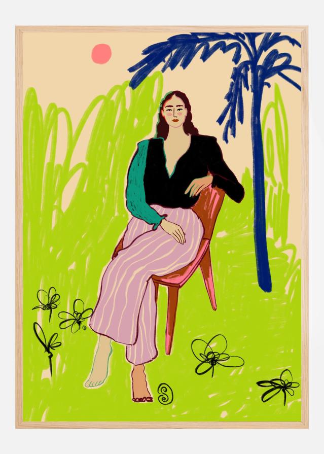 Bildverkstad Relaxed Woman Poster