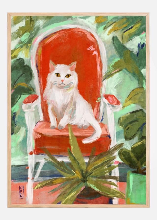 Bildverkstad Indoor Jungle Cat Painting Poster