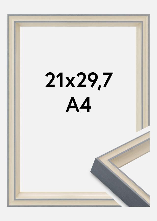 Jämtlands Ramfabrik Frame Riga Acrylic Glass Grey 21x29.7 cm (A4)