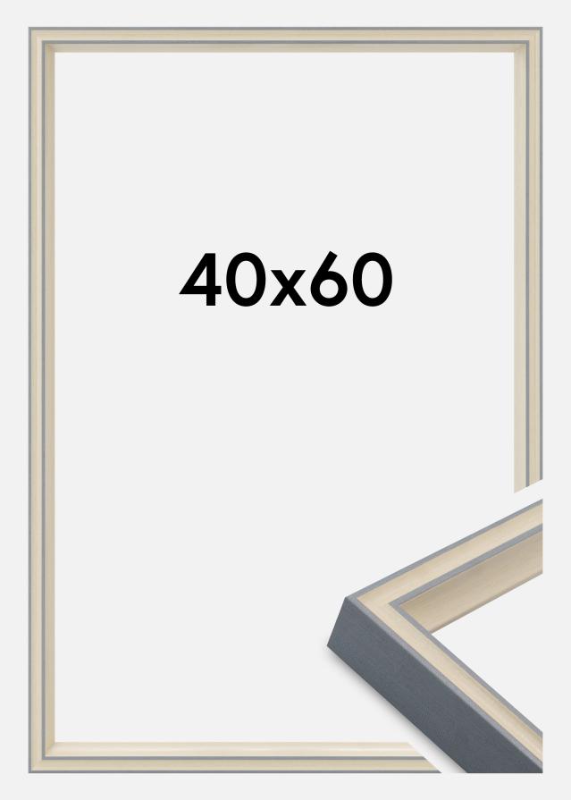 Jämtlands Ramfabrik Frame Riga Acrylic Glass Grey 40x60 cm