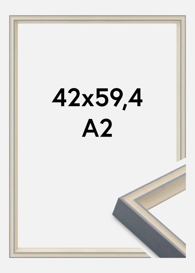 Jämtlands Ramfabrik Frame Riga Acrylic Glass Grey 42x59.4 cm (A2)