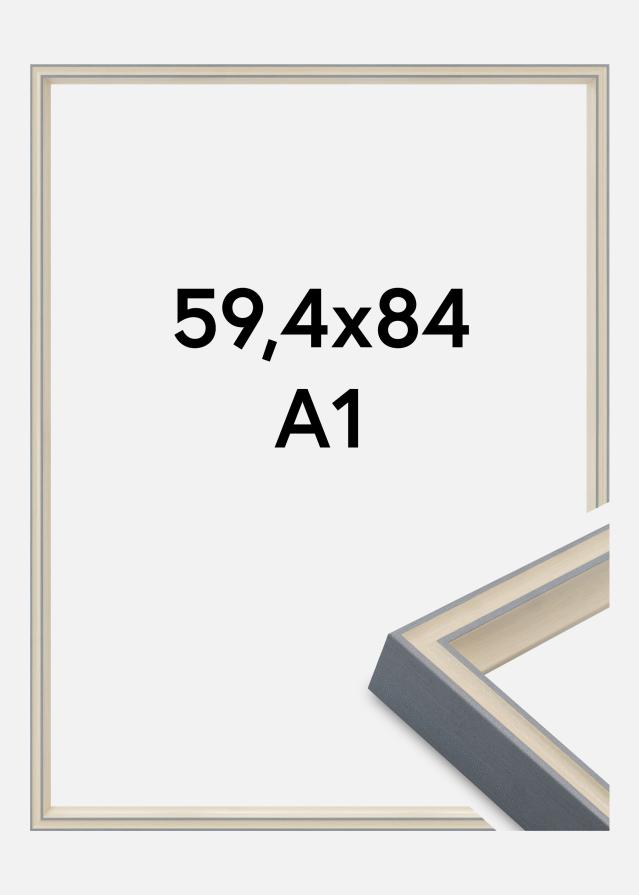 Jämtlands Ramfabrik Frame Riga Acrylic Glass Grey 59.4x84 cm (A1)