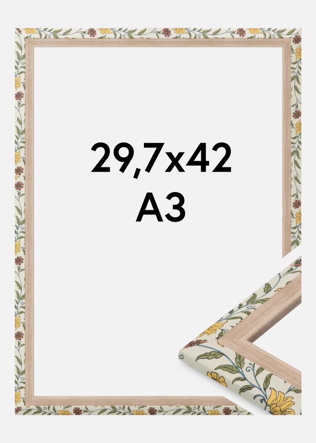 Jämtlands Ramfabrik Frame Arco Acrylic Glass Floral Oak 29.7x42 cm (A3)