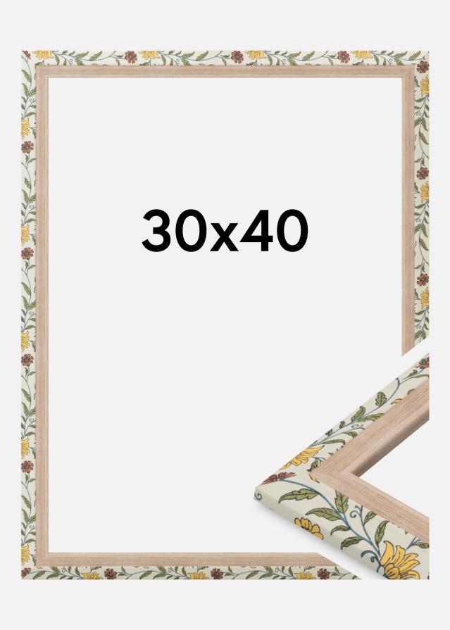 Jämtlands Ramfabrik Frame Arco Acrylic Glass Floral Oak 30x40 cm
