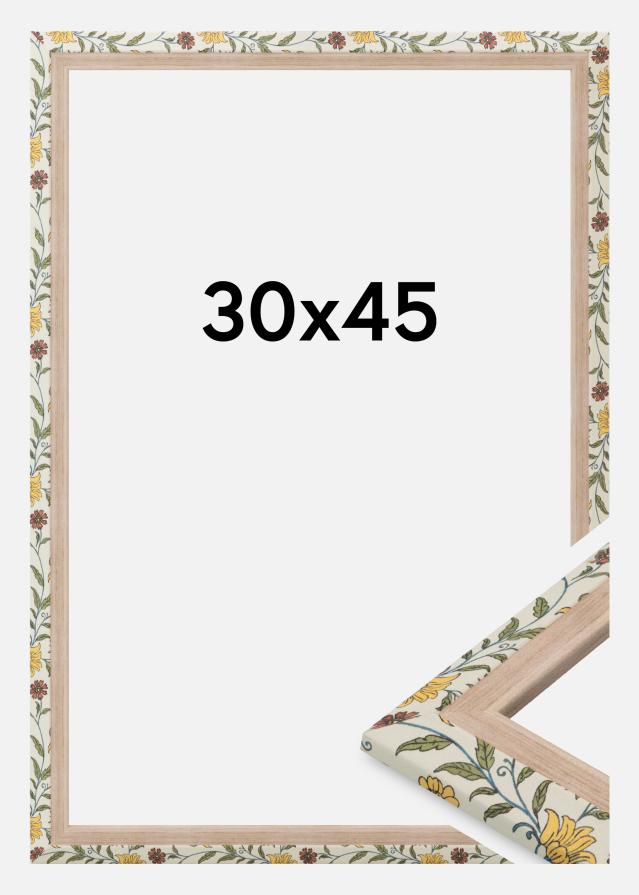 Jämtlands Ramfabrik Frame Arco Acrylic Glass Floral Oak 30x45 cm