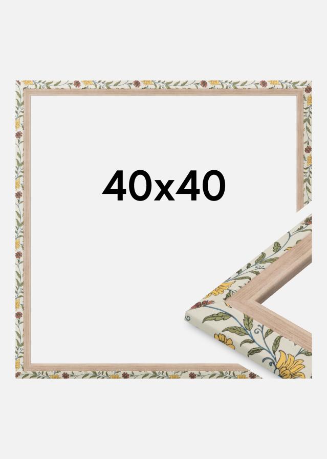 Jämtlands Ramfabrik Frame Arco Acrylic Glass Floral Oak 40x40 cm