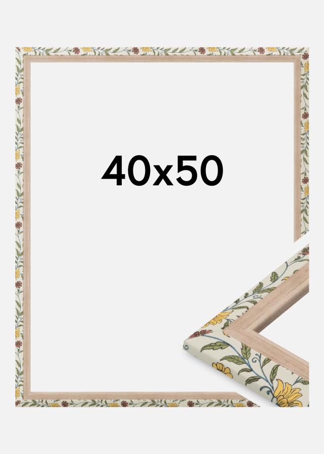 Jämtlands Ramfabrik Frame Arco Acrylic Glass Floral Oak 40x50 cm
