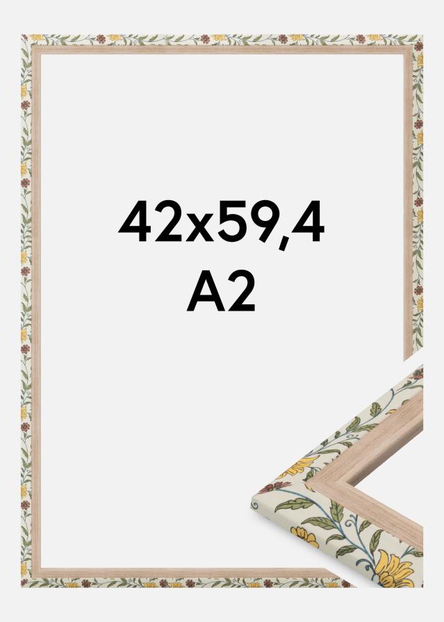 Jämtlands Ramfabrik Frame Arco Acrylic Glass Floral Oak 42x59.4 cm (A2)