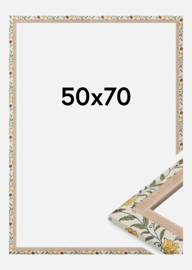 Jämtlands Ramfabrik Frame Arco Acrylic Glass Floral Oak 50x70 cm