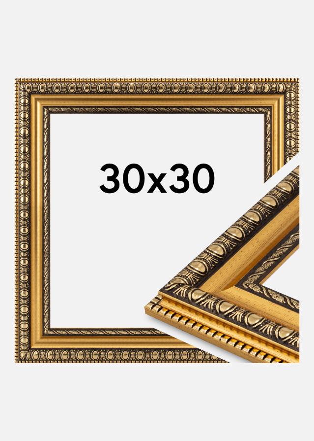 Jämtlands Ramfabrik Frame Ornato Acrylic Glass Gold 30x30 cm