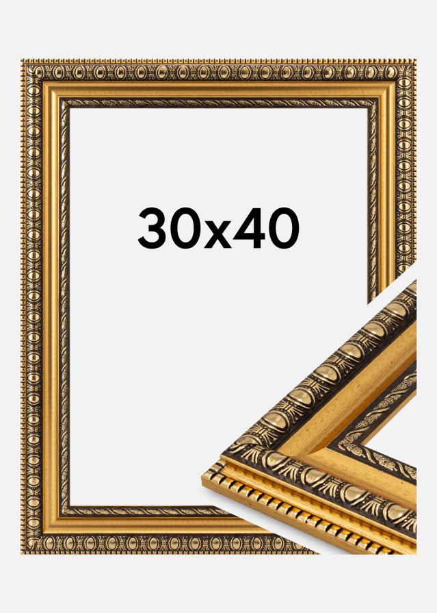 Jämtlands Ramfabrik Frame Ornato Acrylic Glass Gold 30x40 cm