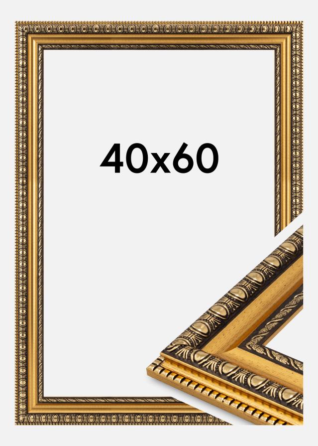Jämtlands Ramfabrik Frame Ornato Acrylic Glass Gold 40x60 cm