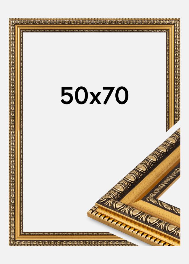 Jämtlands Ramfabrik Frame Ornato Acrylic Glass Gold 50x70 cm