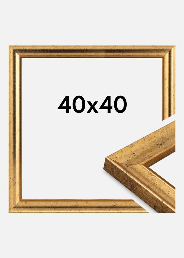 Jämtlands Ramfabrik Frame Conca Acrylic Glass Gold 40x40 cm