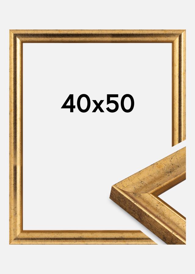 Jämtlands Ramfabrik Frame Conca Acrylic Glass Gold 40x50 cm