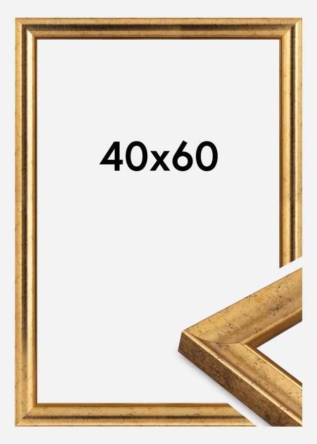 Jämtlands Ramfabrik Frame Conca Acrylic Glass Gold 40x60 cm