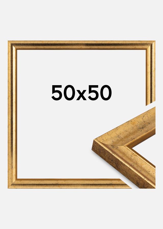 Jämtlands Ramfabrik Frame Conca Acrylic Glass Gold 50x50 cm
