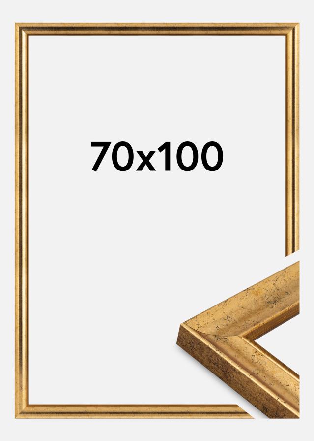 Jämtlands Ramfabrik Frame Conca Acrylic Glass Gold 70x100 cm