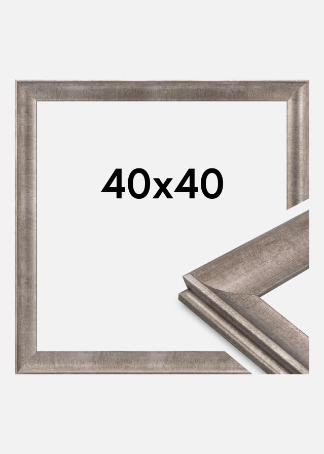 Jämtlands Ramfabrik Frame Conca Acrylic Glass Silver 40x40 cm