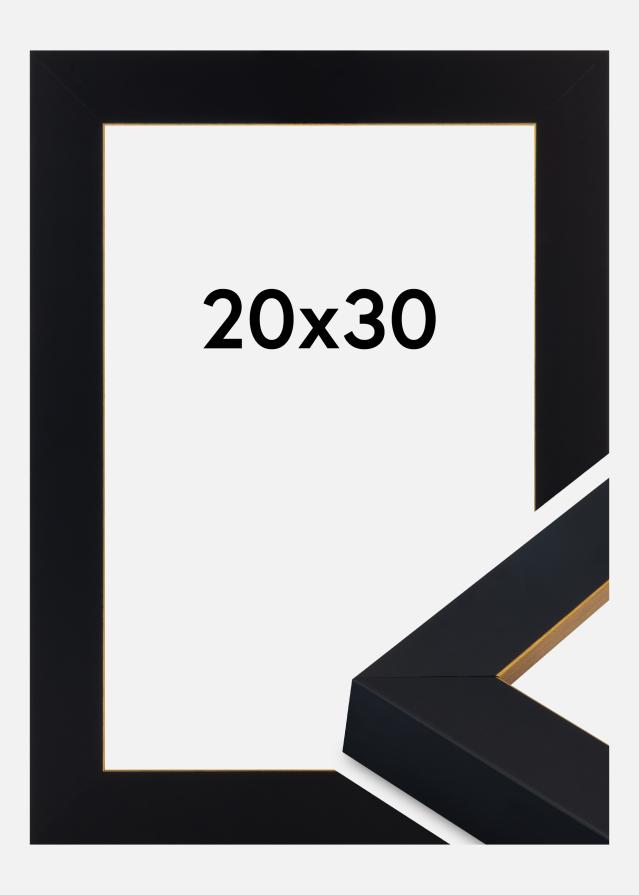 Jämtlands Ramfabrik Frame Sussex Acrylic Glass Black/Gold 20x30 cm