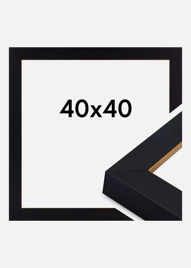 Jämtlands Ramfabrik Frame Sussex Acrylic Glass Black/Gold 40x40 cm