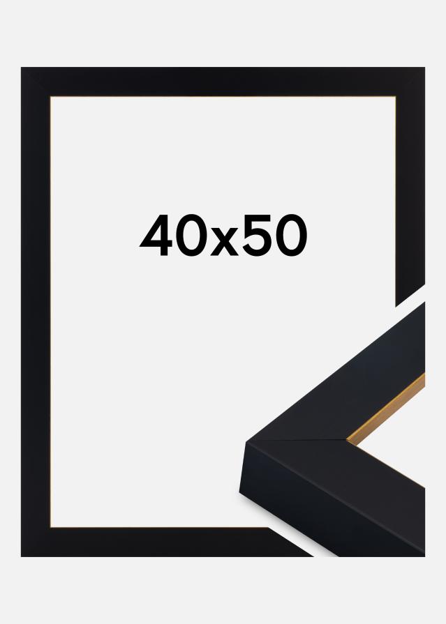 Jämtlands Ramfabrik Frame Sussex Acrylic Glass Black/Gold 40x50 cm