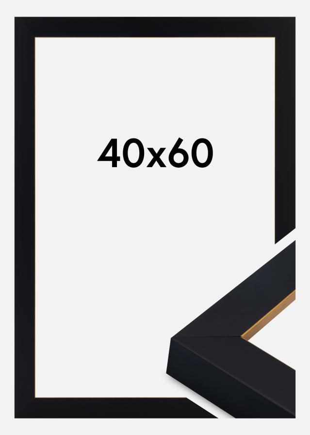 Jämtlands Ramfabrik Frame Sussex Acrylic Glass Black/Gold 40x60 cm