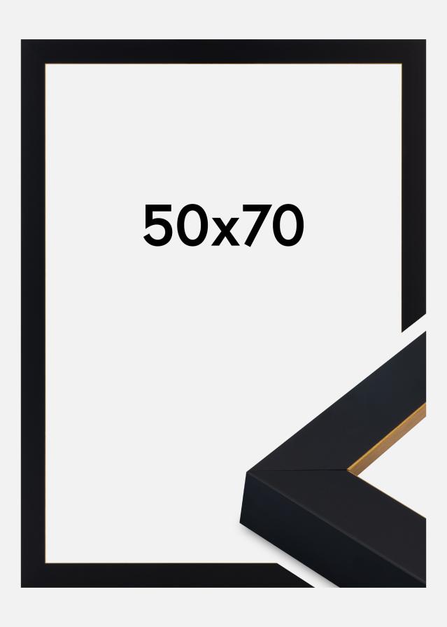 Jämtlands Ramfabrik Frame Sussex Acrylic Glass Black/Gold 50x70 cm