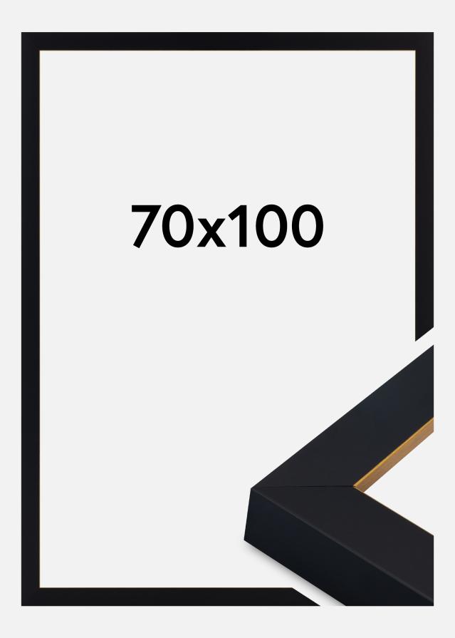 Jämtlands Ramfabrik Frame Sussex Acrylic Glass Black/Gold 70x100 cm
