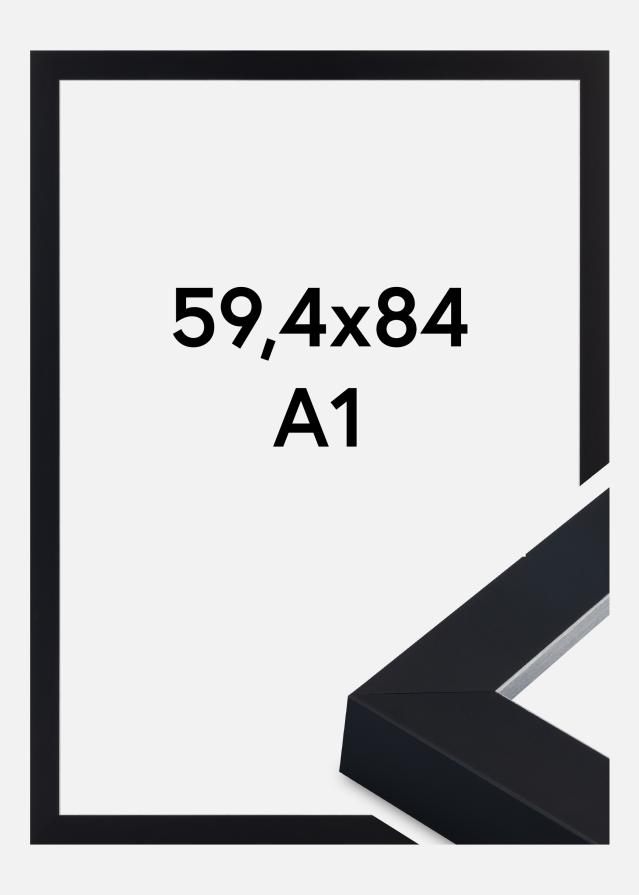 Jämtlands Ramfabrik Frame Sussex Acrylic Glass Black/Silver 59.4x84 cm (A1)