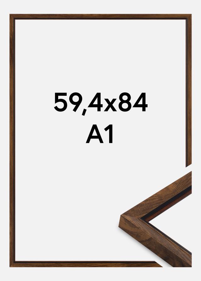 Jämtlands Ramfabrik Frame Obsidian Acrylic Glass Walnut 59.4x84 cm (A1)