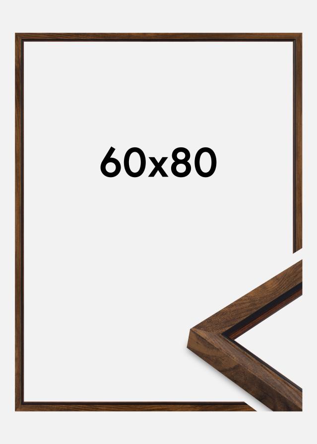 Jämtlands Ramfabrik Frame Obsidian Acrylic Glass Walnut 60x80 cm