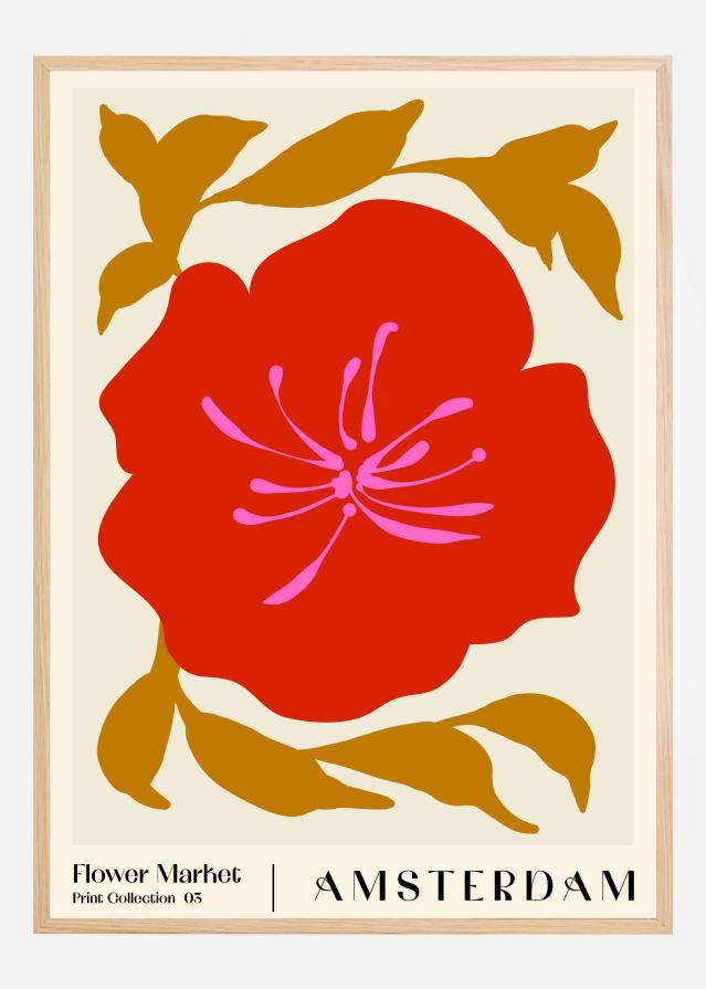 Bildverkstad Flower Market. Amsterdam Poster