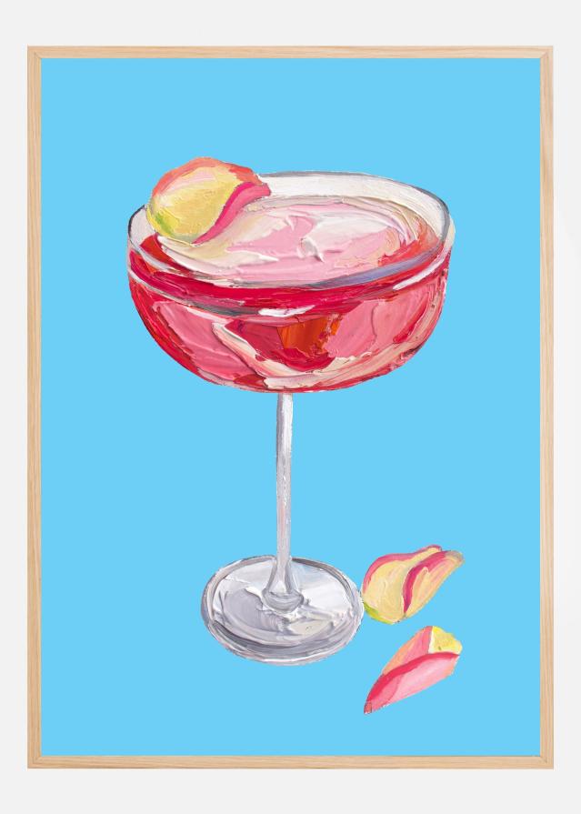 Bildverkstad Sparkling Rose Gin Cocktail Poster