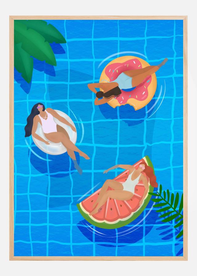 Bildverkstad Pool Ladies Poster