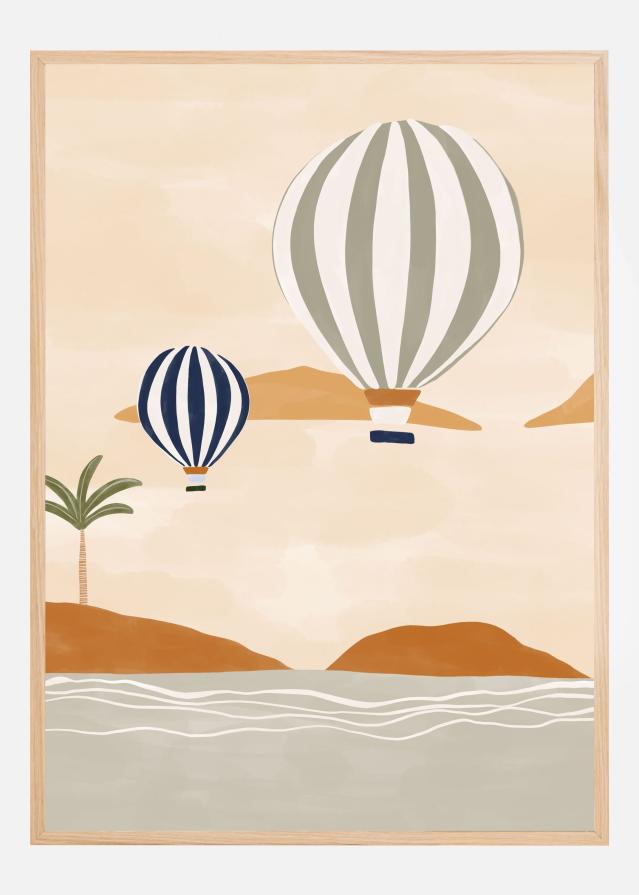 Bildverkstad Airballoons In Dessert Poster