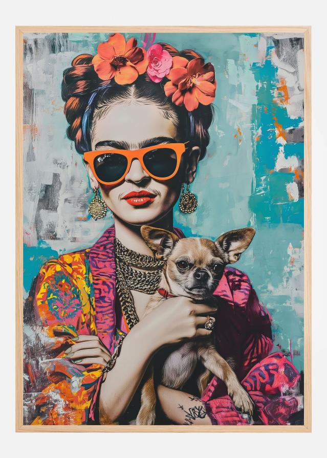 Bildverkstad Frida Chihuahua Poster