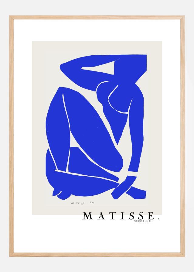 Bildverkstad Nudo Blu III 1952 Boarder - Henri Matisse Poster