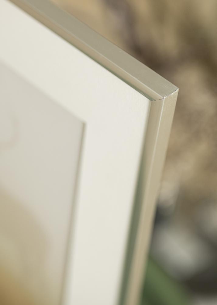 Ram med passepartou Frame New Lifestyle Silver 10x18 cm - Mounts White 8x10 cm