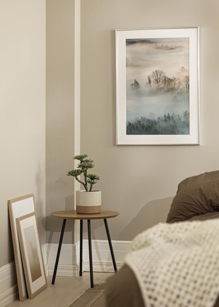 Ram med passepartou Frame New Lifestyle Silver 10x18 cm - Mounts White 8x10 cm