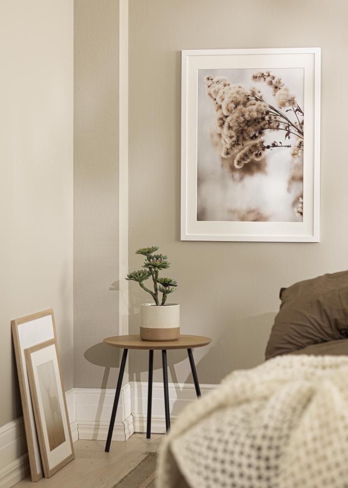 Ram med passepartou Frame White Wood 45x80 cm - Mounts White 35x70 cm