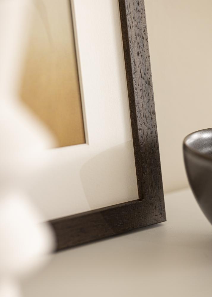 Ram med passepartou Frame Brown Wood 55x80 cm - Mounts White 45x70 cm