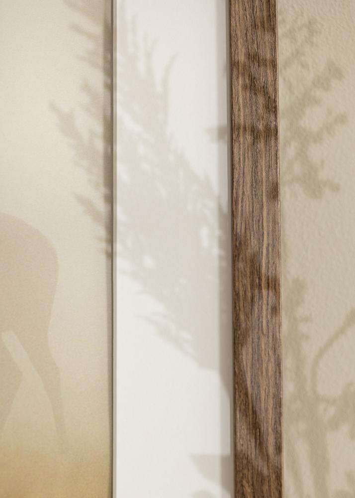 Ram med passepartou Frame Stilren Cold Brown 70x100 cm - Mounts White 61x92 cm