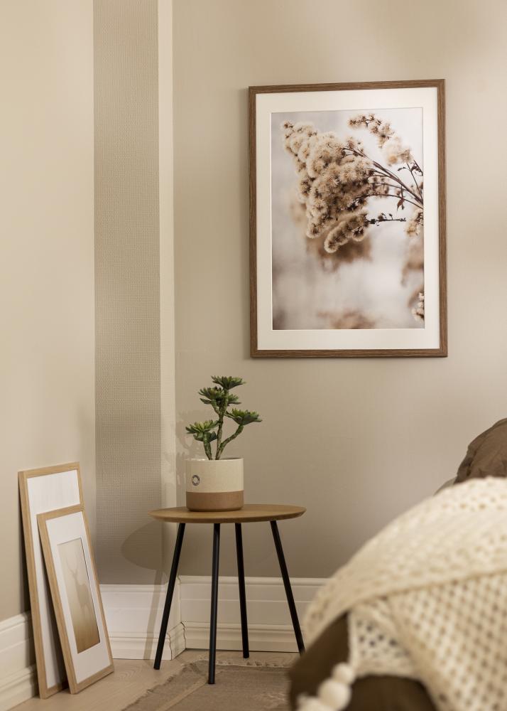 Ram med passepartou Frame Stilren Cold Brown 70x100 cm - Mounts White 61x92 cm