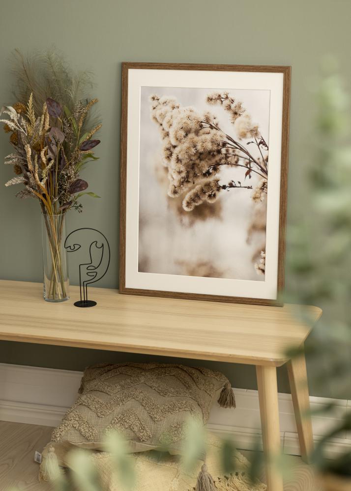 Ram med passepartou Frame Stilren Cold Brown 70x100 cm - Mounts White 61x92 cm