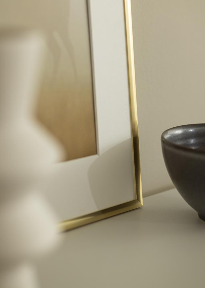 Ram med passepartou Frame New Lifestyle Gold 60x90 cm - Mounts White 40x70 cm