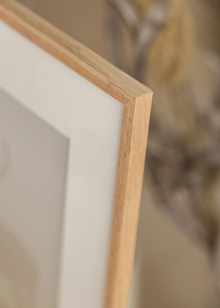 Ram med passepartou Frame Slim Oak 35x45 cm - Mounts White B4 250x353 mm