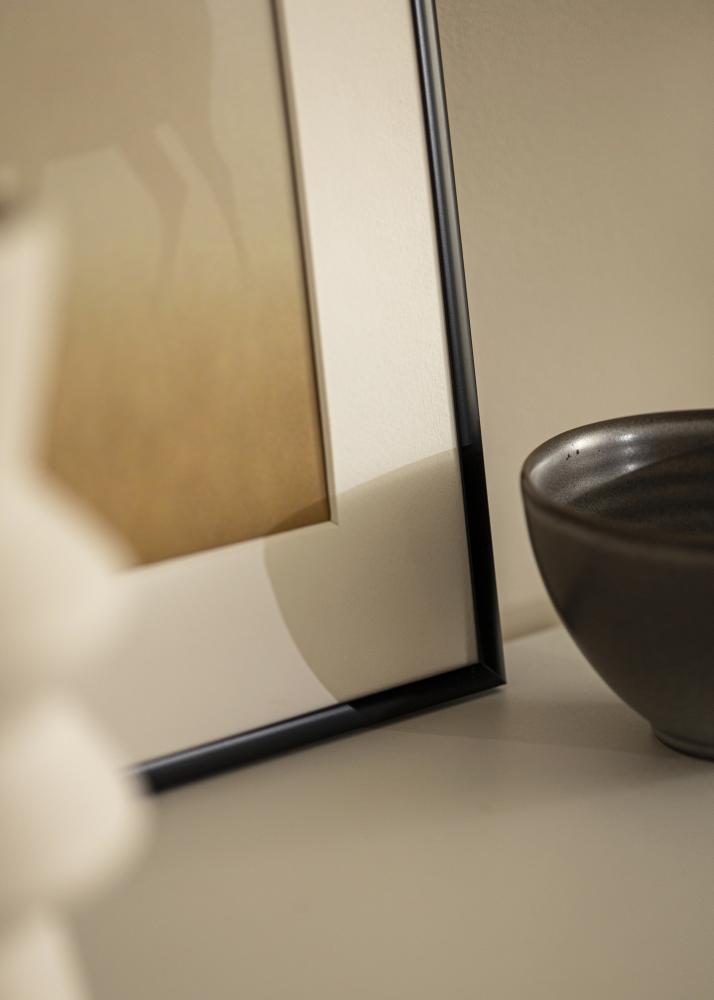 Ram med passepartou Frame Scandi Matte Black 60x70 cm - Mounts White 20x24 inches