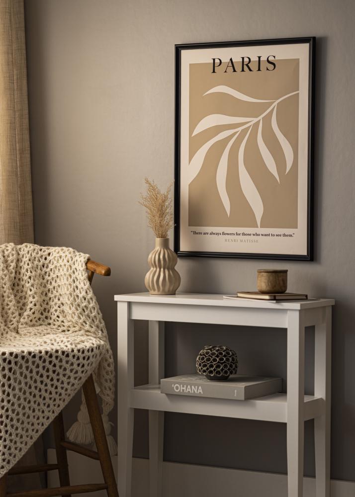 Ram med passepartou Frame Gala Black 50x70 cm - Mounts White 15x23 inches