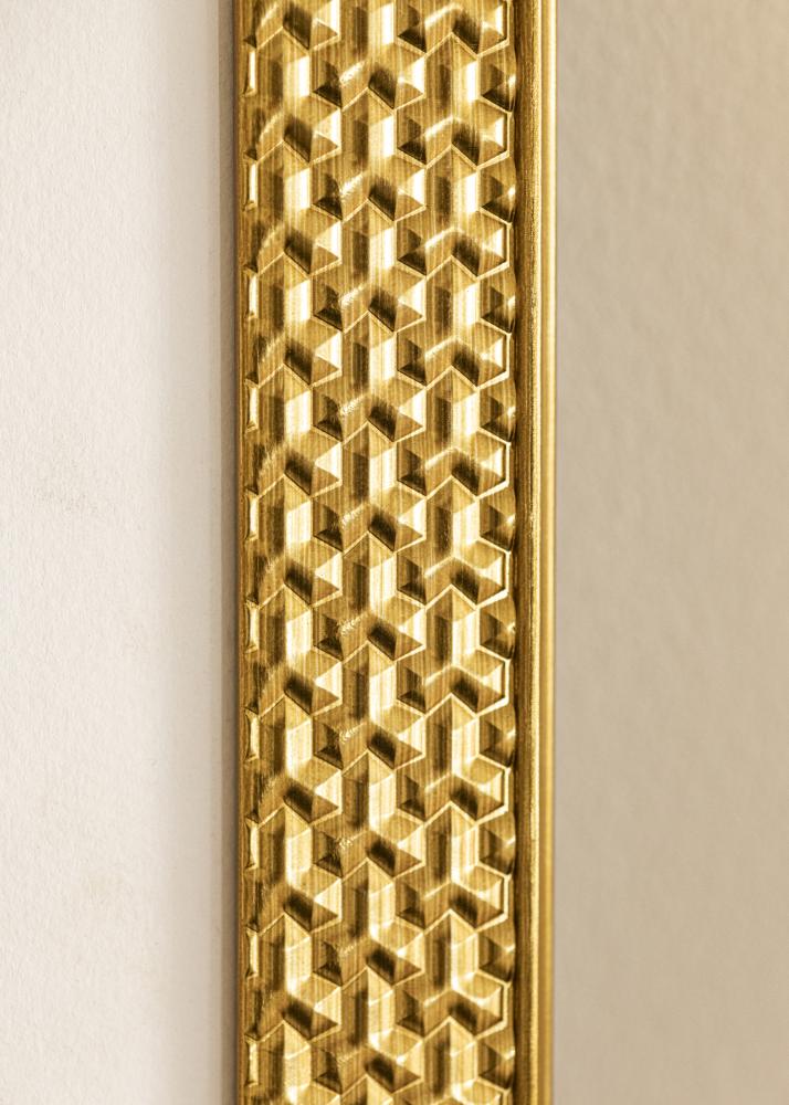 Ram med passepartou Frame Grace Gold 40x50 cm - Mounts White 11x15 inches